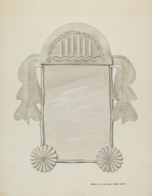 Digital Print - Small Tin Framed Mirror by Majel G. Claflin Digital Print - Small Tin Framed Mirror by Majel G. Claflin