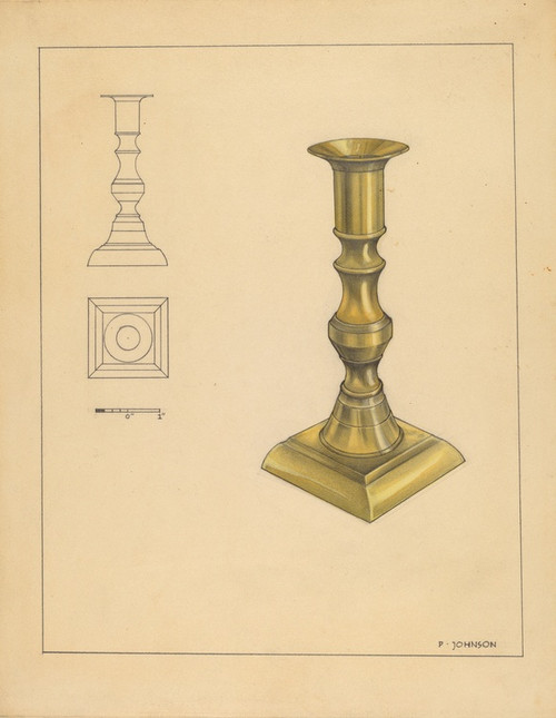 Digital Print - Candlestick by Philip Johnson