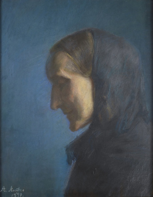 Digital Print - Ane Hedvig Brndum, the Artist's Mother by Anna Ancher