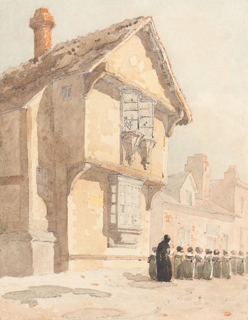 Digital Print - The School Walk by David Cox