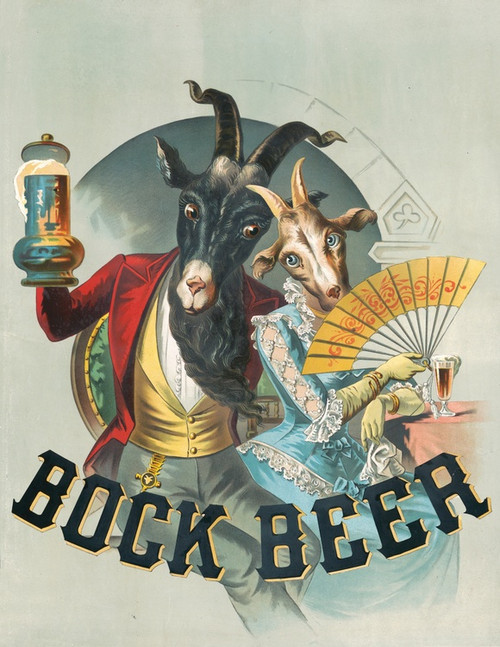 Digital Print - Bock beer [poster no 8] by Calvert Litho. Co