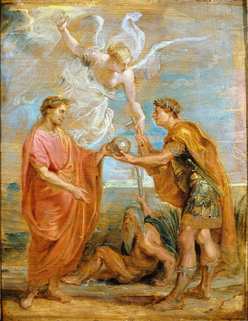 Digital Print - Constantius Appoints Constantine As His Successor by Peter Paul Rubens