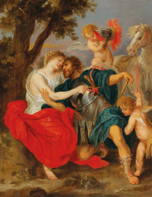 Digital Print - Venus disarming Mars by Follower of Peter Paul Rubens Digital Print - Venus disarming Mars by Follower of Peter Paul Rubens
