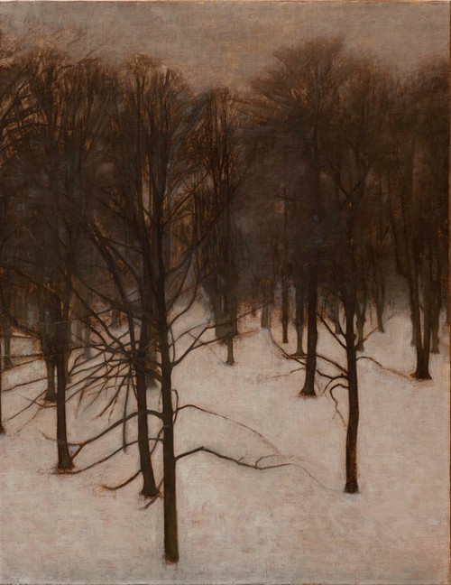 Digital Print - Sndermarken Park in winter by Vilhelm Hammershi