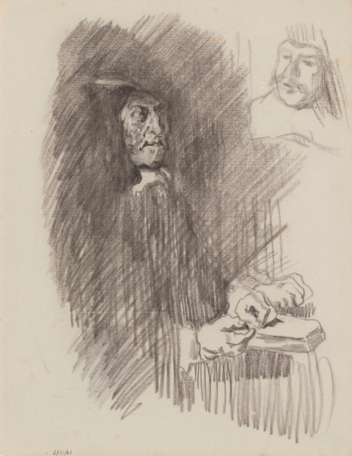 Digital Print - The Regents of the Old Men's Almshouse in Haarlem. Two Figures by James Ensor