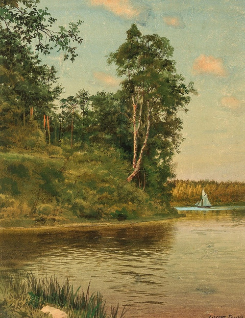 Digital Print - A Landscape in Finland by Albert Nikolaevich Benois