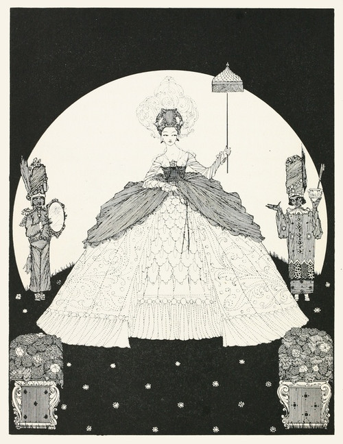 Digital Print - Another gown the colour of the moon by Harry Clarke