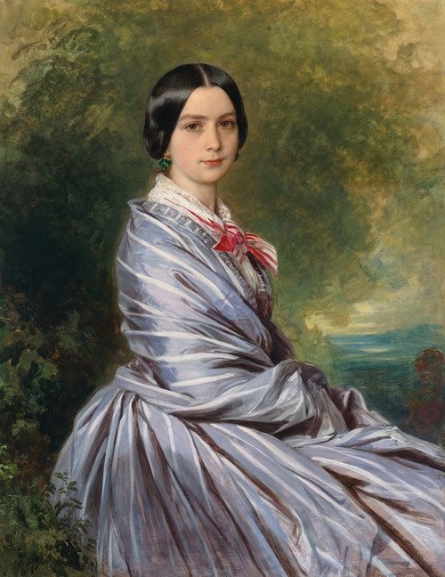 Digital Print - Portrait of Augusta Wichrow by Franz Xaver Winterhalter