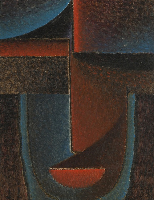 Digital Print - Abstrakter Kopf; Blau-Rot (Abstract Head; Blue-Red) by Alexej von Jawlensky