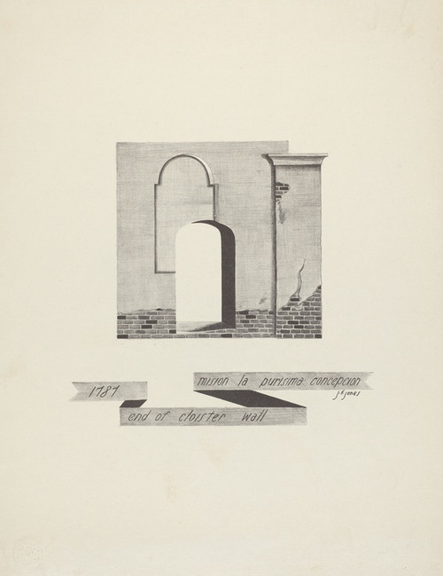 Digital Print - Mision La Purisima Concepcion - End of Cloister Wall by James Jones