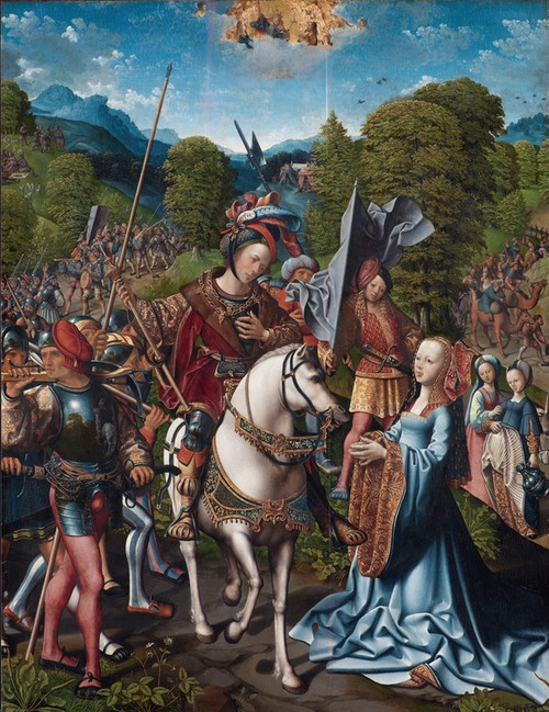 Digital Print - David and Abigail by Jacob Cornelisz. van Oostsanen