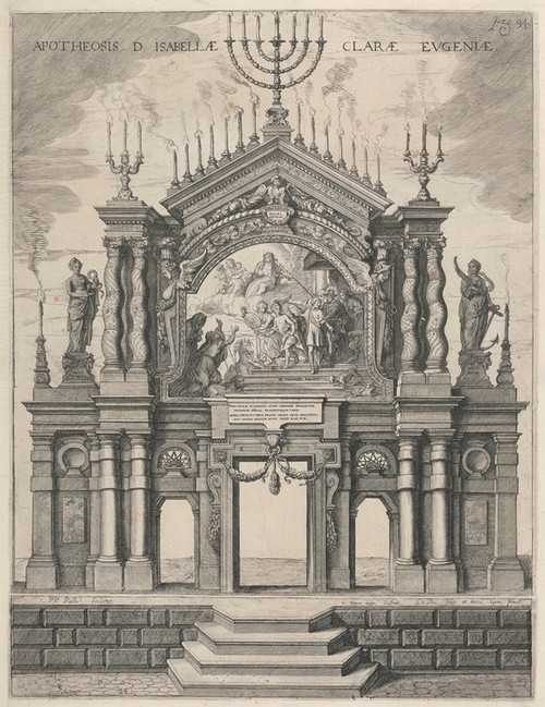 Digital Print - The Scene of Archduchess Isabella Clare Eugenia of Austria by Peter Paul Rubens
