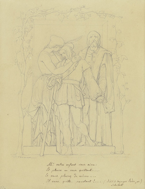 Digital Print - Abschied eines Sohnes von seinen Eltern by Johannes Thomas Digital Print - Abschied eines Sohnes von seinen Eltern by Johannes Thomas