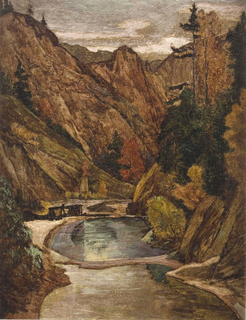 Digital Print - Der Lassinggraben by Max Kahrer