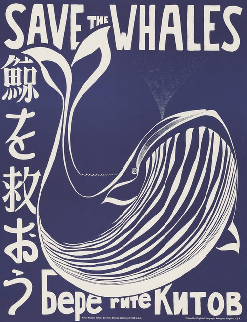 Digital Print - Save the whales by Vint Lawrence