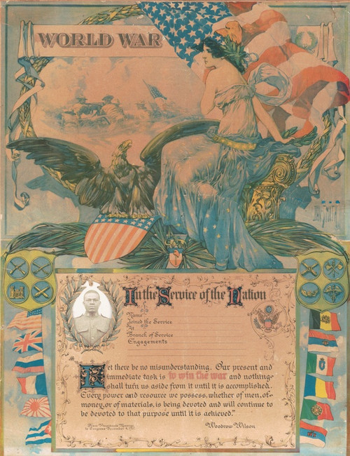 Digital Print - World War - in the service of the nation by Dan Smith