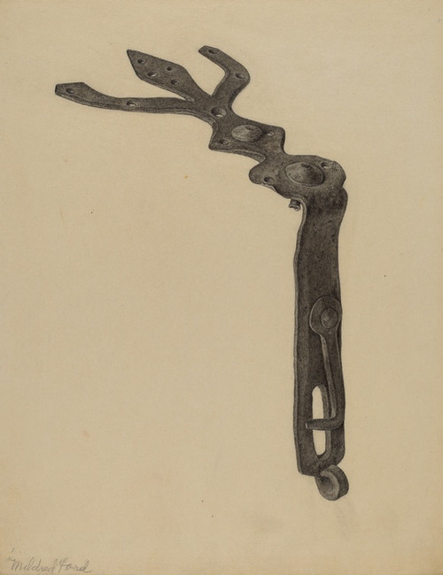 Digital Print - Tool Box Hasp by Mildred Ford Digital Print - Tool Box Hasp by Mildred Ford