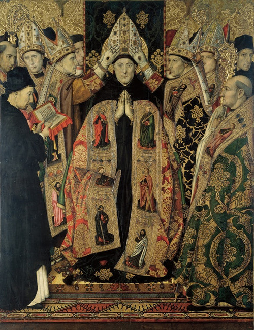 Digital Print - Consecration of Saint Augustine by Jaume Huguet