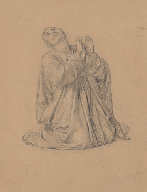 Digital Print - Study of the figure of St. Matthias to the painting 'Martyrdom of St. Matthias' by Jzef Simmler