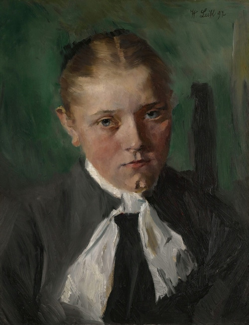 Digital Print - Bauernmdchen (Peasant Girl) by Wilhelm Leibl