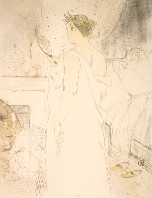 Digital Print - Femme  Glace, la Glace  Main by Henri de Toulouse-Lautrec
