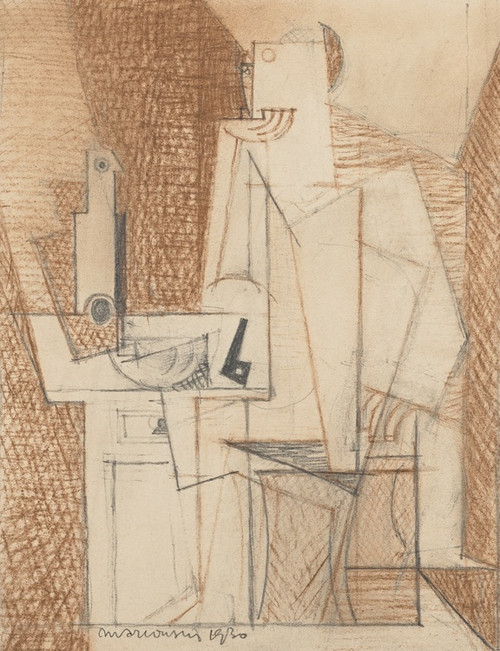 Digital Print - Portrait de Georges Hugnet by Louis Marcoussis