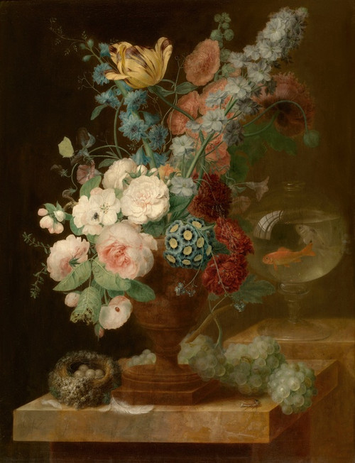 Digital Print - Bouquet of Flowers by Georges Frdric Ziesel