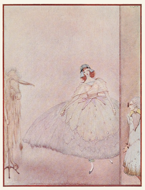Digital Print - Curiosity made him put his eye to the keyhole by Harry Clarke