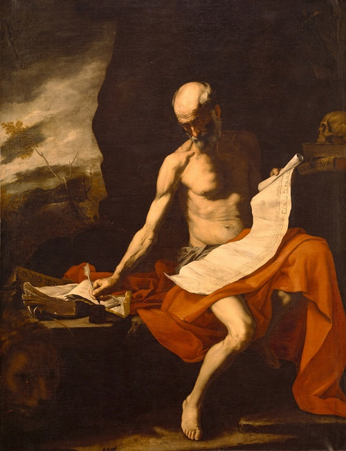 Digital Print - Saint Jerome in the Wilderness by workshop of Jusepe de Ribera