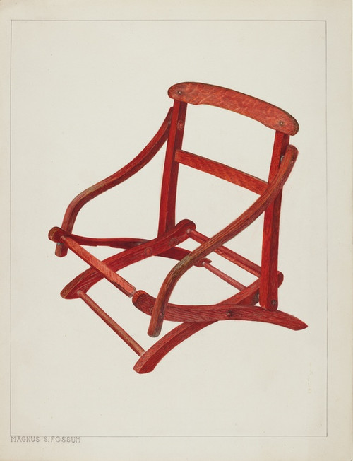 Digital Print - Child's Folding Chair by Magnus S. Fossum