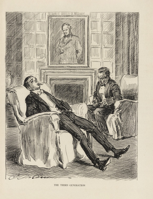 Digital Print - The third generation by Charles Dana Gibson
