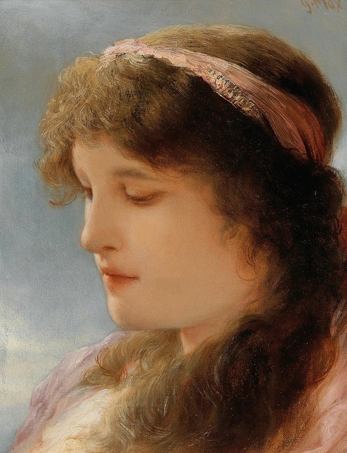 Digital Print - Daydreaming by Gabriel von Max