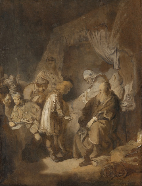 Digital Print - Joseph telling his dreams by Rembrandt van Rijn
