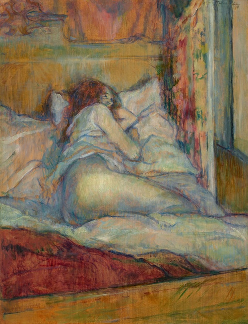 Digital Print - Le Lit by Henri de Toulouse-Lautrec