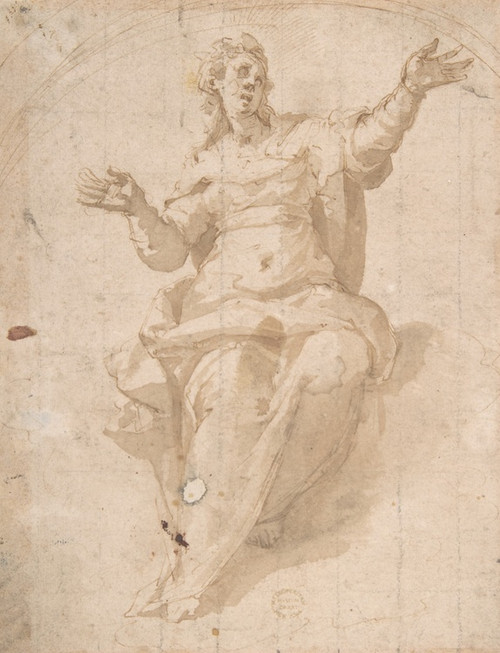 Digital Print - Study for the Ascension of the Virgin by Marco Pino