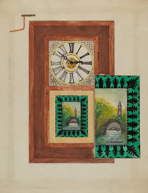 Digital Print - Clock by Albert Eyth