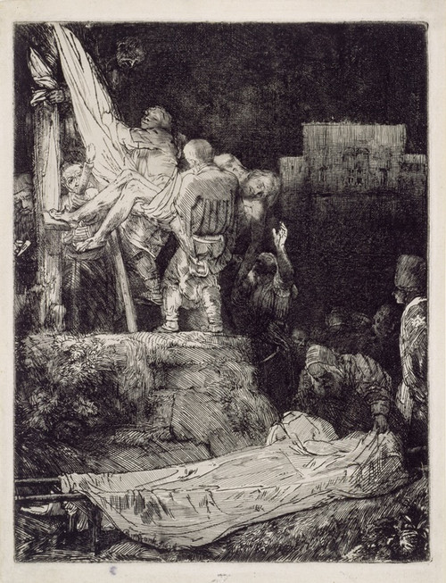 Digital Print - The Descent from the Cross by Torchlight by Rembrandt van Rijn