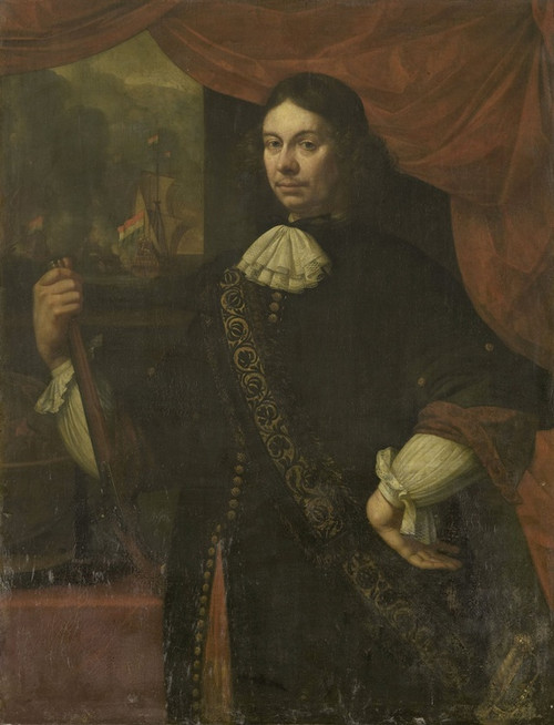 Digital Print - Portrait of Cornelis Jacobsz de Boer, Captain in the Navy by Jan van Neck