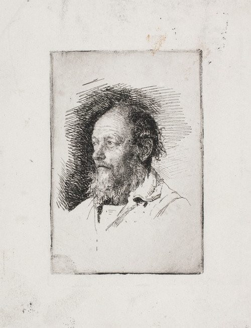 Digital Print - En gammel fisker Brystbillede by Carl Bloch
