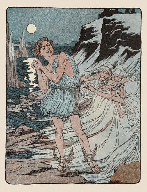 Digital Print - Then they wept, and chattered and scolded; but in vain by Maud Hunt Squire