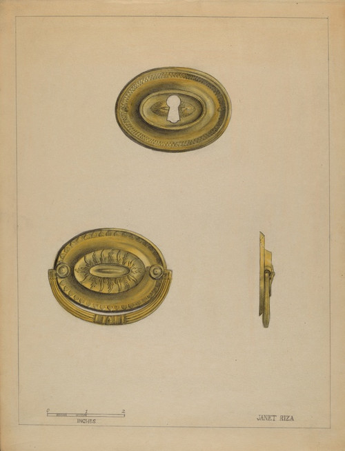 Digital Print - Drawer Pull by Janet Riza