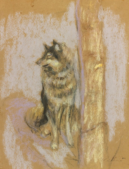 Digital Print - Le Chien-Loup Grardmer by douard Vuillard
