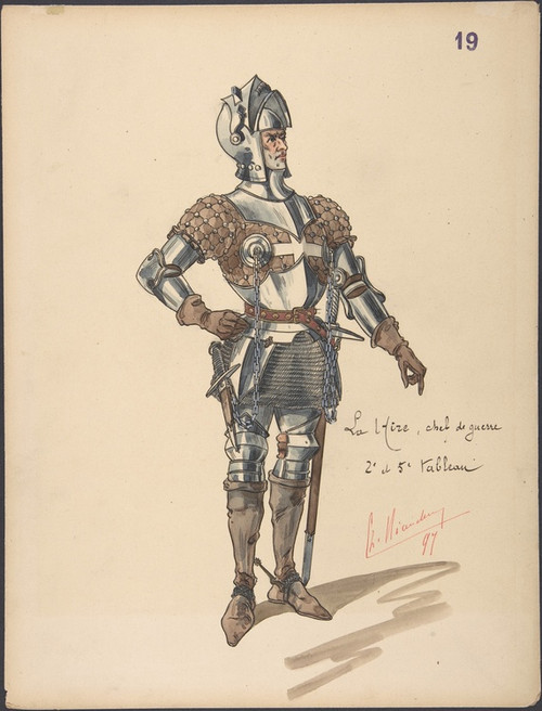 Digital Print - La Hire, chef de guerre by Sergey Yurievich Sudeikin