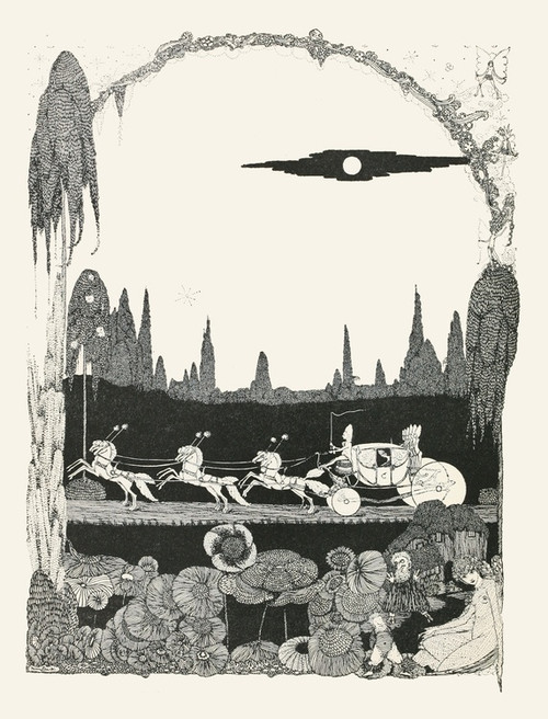 Digital Print - Away she drove, scarce able to contain herself for joy by Harry Clarke