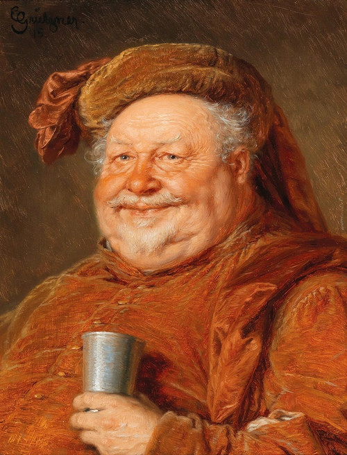 Digital Print - Falstaff by Eduard von Grtzner