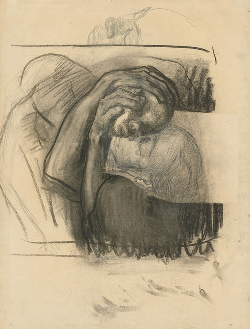 Digital Print - Abschied by Kthe Kollwitz