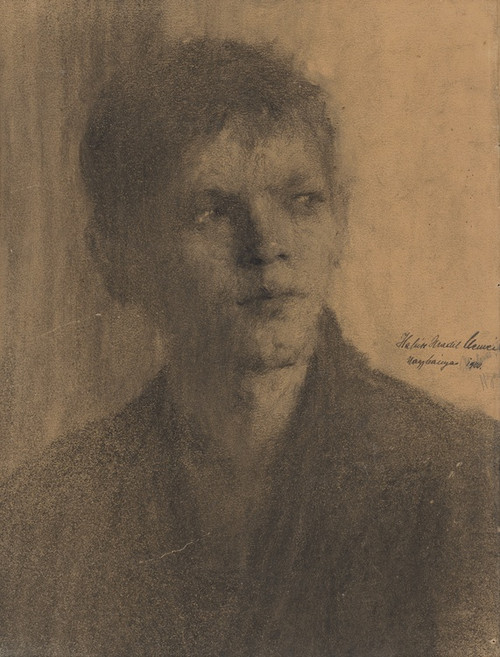 Digital Print - tdia hlavy chlapca by Elemr Halsz-Hradil