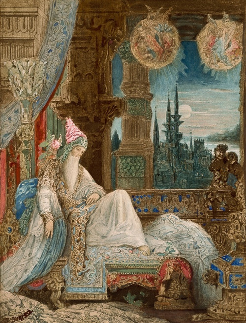 Digital Print - Le songe d'un habitant du Mogol by Gustave Moreau