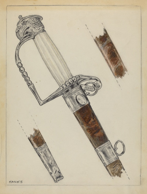 Digital Print - Sword by Fletcher Hanks