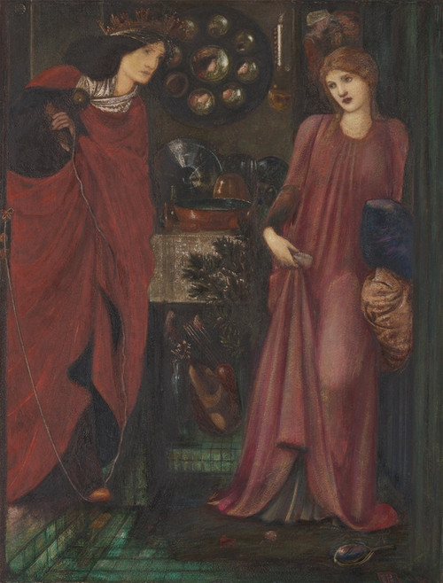 Digital Print - Fair Rosamund and Queen Eleanor by Sir Edward Coley Burne-Jones